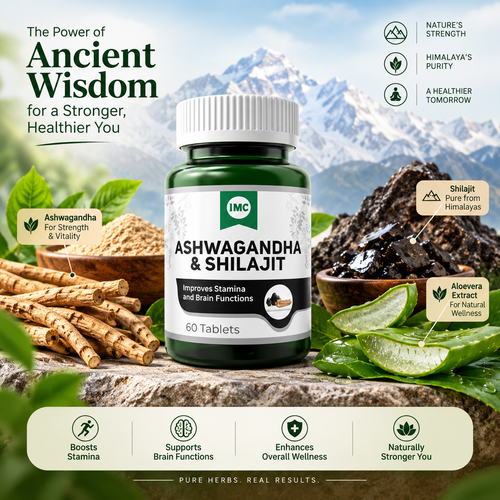 IMC Ashwagandha with Shilajit Tablets