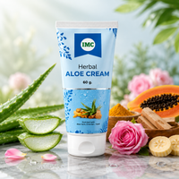 IMC Herbal Aloe Cream for sensitive skin, acne, dark circles, and antiseptic care